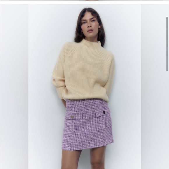 Purple tweed textured blazer with matching skirt HOST Pick π₯³π₯³π₯³π₯³π₯³ - Picture 5 of 16